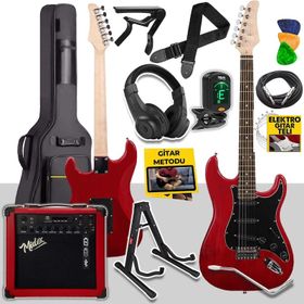 Midex RPH-30RD Profesyonel Elektro Gitar + Müzik Seti
