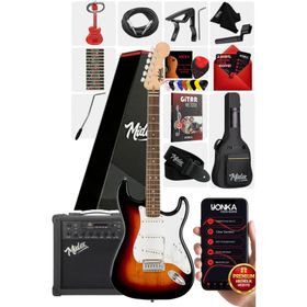 Midex RPH-30SB-25AMP Gül Klavye SSS 25W Amfili Elektro Gitar Seti
