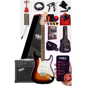 Midex RPH-30SB-25AMP Gül Klavye SSS 25W Amfili Elektro Gitar Seti