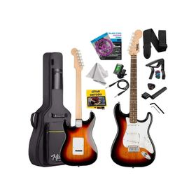 Midex RPH-30SB Gül Klavye Strat Kasa SSS Elektro Gitar Seti