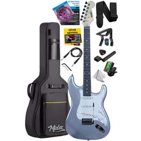 Midex RPH-30SL Gül Klavye Silver Strat Kasa SSS Elektro Gitar Seti