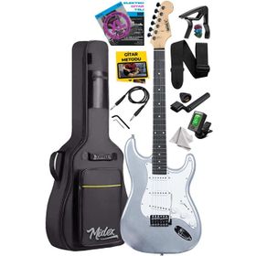 Midex RPH-30SL Gül Klavye Silver Strat Kasa SSS Elektro Gitar Seti