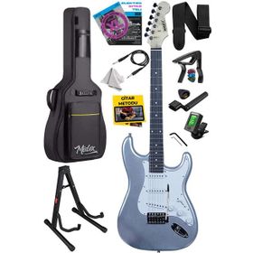 Midex RPH-30SL ST Gül Klavye Silver Strat Kasa SSS Elektro Gitar Seti