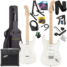 Midex RPH-30WH-25AMP Maple Klavye SSS 25W Amfili Elektro Gitar Seti
