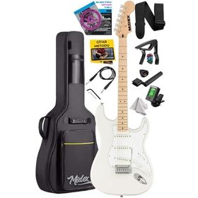 Midex RPH-30WH Maple Klavye Strat Kasa SSS Elektro Gitar Seti