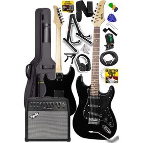 Midex RPH30BK 50Amp 50 W Bluetooth Şarjlı Amfi Kulaklık Full Siyah Elektro Gitar Seti