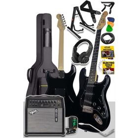 Midex RPH30BK 50Amp 50 W Bluetooth Şarjlı Amfi Kulaklık Full Siyah Elektro Gitar Seti
