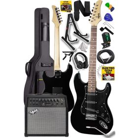 Midex RPH30BK 50Amp 50 W Bluetooth Şarjlı Amfi Kulaklık Full Siyah Elektro Gitar Seti