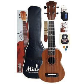 Midex SP-21M Çanta Metod Askı Tuner Yedek Tel Pena Set Maun Soprano Ukulele