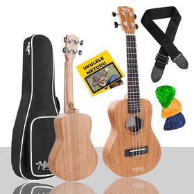 Midex SP-21M Çanta Metod Askı Tuner Yedek Tel Pena Set Maun Soprano Ukulele