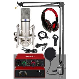 Midex Special Paket-1 Stüdyo Ekipmanları Ses Kartı Mikrofon Kulaklık