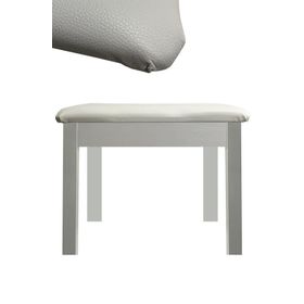 Midex TBX-144WH Üst Kalite Gizli Bölmeli Beyaz Renk 32x54x48 cm Piyano Taburesi