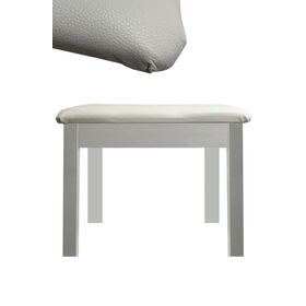 Midex TBX-144WH Üst Kalite Gizli Bölmeli Beyaz Renk 32x54x48 cm Piyano Taburesi