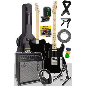 Midex Telecaster 50AMP SS 50 W Şarjlı Amfili Elektro Gitar Full Set