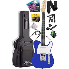 Midex TLX-50BL Tele Kasa Maple Klavye 2 Single-Coil Manyetik Elektro Gitar