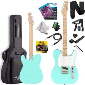 Midex TLX-50GR Tele Kasa Maple Klavye 2 Single-Coil Manyetik Elektro Gitar