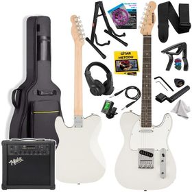 Midex TLX-50WH-25AMP Tele Kasa Gül Klavye 2 Single-Coil 25W Amfili Elektro Gitar