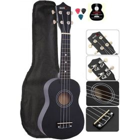 Midex UKX-901 BK Siyah Metod Kılıf Pena Soprano Ukulele