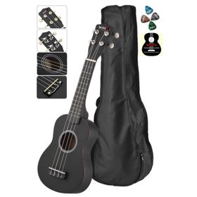 Midex UKX-901 BK Siyah Metod Kılıf Pena Soprano Ukulele