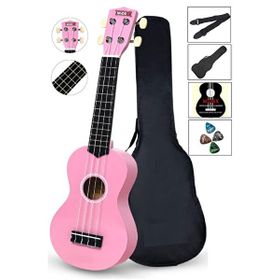 Midex UKX-901 PK Pembe Metod Kılıf Pena Soprano Ukulele
