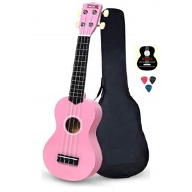 Midex UKX-901 PK Pembe Metod Kılıf Pena Soprano Ukulele