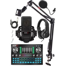 Midex Vokal Paket-1 Mx2020 Mikrofon 6 Kanal Stüdyo Mikseri Kulaklık Full Set