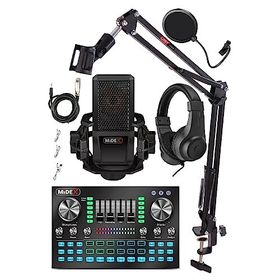 Midex Vokal Paket-1 Mx2020 Mikrofon 6 Kanal Stüdyo Mikseri Kulaklık Full Set