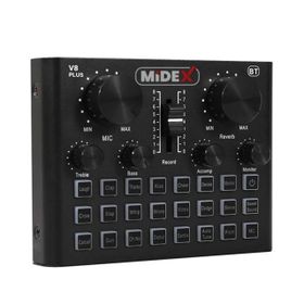 Midex VS8 Plus Canlı Yayın Ses Kartı + Efektli Radyo Mikseri