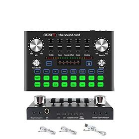 Midex VS9 Stüdyo Kayıt Canlı Yayın Ses Kartı Efektli Radyo Mikseri