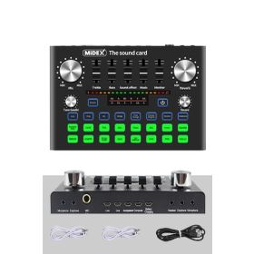 Midex VS9 Stüdyo Kayıt Canlı Yayın Ses Kartı Efektli Radyo Mikseri