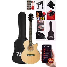 Midex XC-200NT 4 4 Yetişkin Üst Segment Kesik Kasa Profesyonel Akustik Gitar