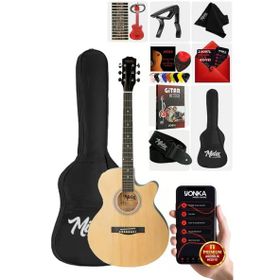 Midex XC-200NT 4 4 Yetişkin Üst Segment Kesik Kasa Profesyonel Akustik Gitar