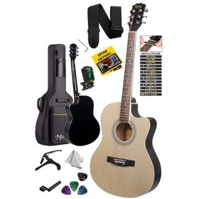 Midex XC-200NT 4 4 Yetişkin Üst Segment Kesik Kasa Profesyonel Akustik Gitar