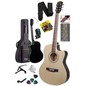 Midex XC-200NT 4 4 Yetişkin Üst Segment Kesik Kasa Profesyonel Akustik Gitar