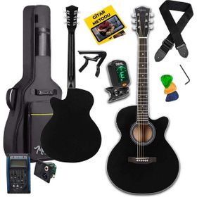 Midex XC-300BK-EQ Profesyonel 4/4 Yetişkin Üst Segment Siyah Elektro Akustik Gitar