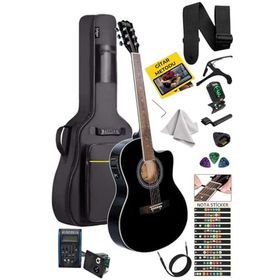 Midex XC-300BK-EQ Profesyonel 4/4 Yetişkin Üst Segment Siyah Elektro Akustik Gitar