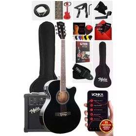 Midex XC-300XBK-AMP Profesyonel Amfili Siyah Elektro Akustik Gitar