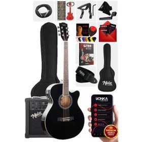 Midex XC-300XBK-AMP Profesyonel Amfili Siyah Elektro Akustik Gitar