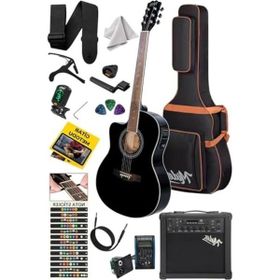 Midex XC-300XBK-AMP Profesyonel Amfili Siyah Elektro Akustik Gitar