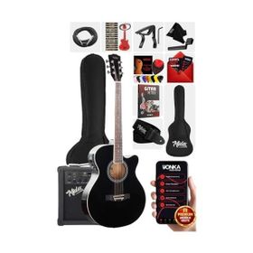 Midex XC-300XBK-AMP Profesyonel Amfili Siyah Elektro Akustik Gitar