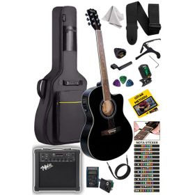 Midex XC-300XBK-AMP Profesyonel Amfili Siyah Elektro Akustik Gitar