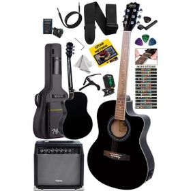 Midex XC-300XBK-AMP Profesyonel Amfili Siyah Elektro Akustik Gitar