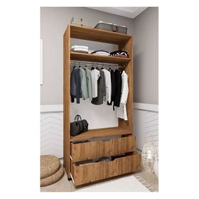 Midoser Atlas 2 Kapılı 2 Çekmeceli Çam Çok Amaçlı Gardırop