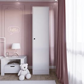 Midoser Daisy 45 cm Beyaz Tek Kapılı Elbise Dolabı