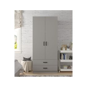 Midoser Yaman 80 cm Luna 2 Kapaklı 2 Çekmeceli Gardırop