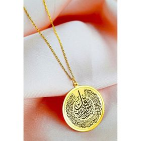 Midyat Nurtaş 201021978 Gümüş 925 Ayar Gümüş Gold Kaplama Nas Süresi Kolye