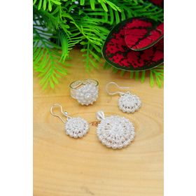 Midyat Nurtaş 201022173 Bereket Model 925 Ayar Telkari Kadın Gümüş Üçlü Set