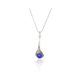 Midyat Nurtaş 201022875 Lapis Lazuli Taşlı Kadın Gümüş Otantik Kolye