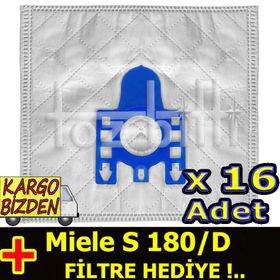 Miele S 180-D Uyumlu Süpürge Toz Torbası