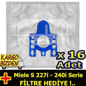 Miele S 227I 240i Serie Uyumlu Süpürge Toz Torbası